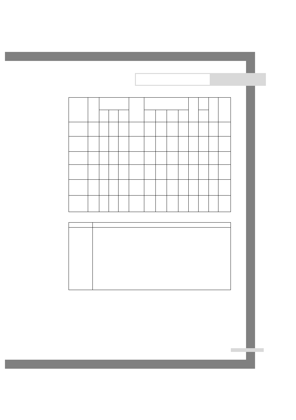 Programme chart | Samsung P1205J  EN User Manual | Page 19 / 22