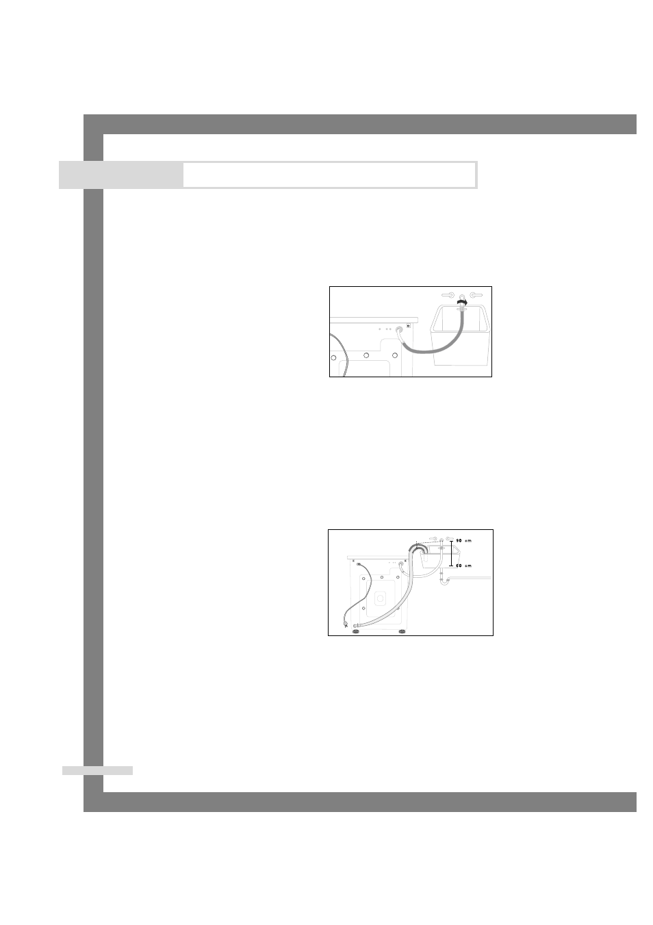 Connecting the water supply hose, Installing the washing machine, Positioning the drain hose | Samsung P1205J  EN User Manual | Page 6 / 22