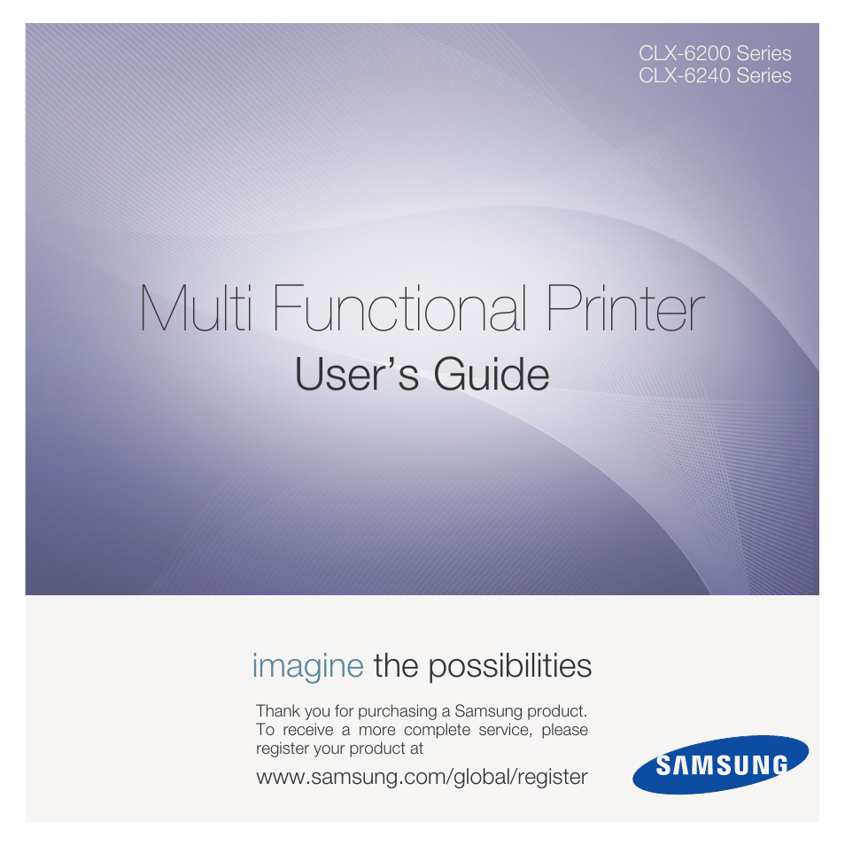 Samsung CLX-6240 Series User Manual | 157 pages