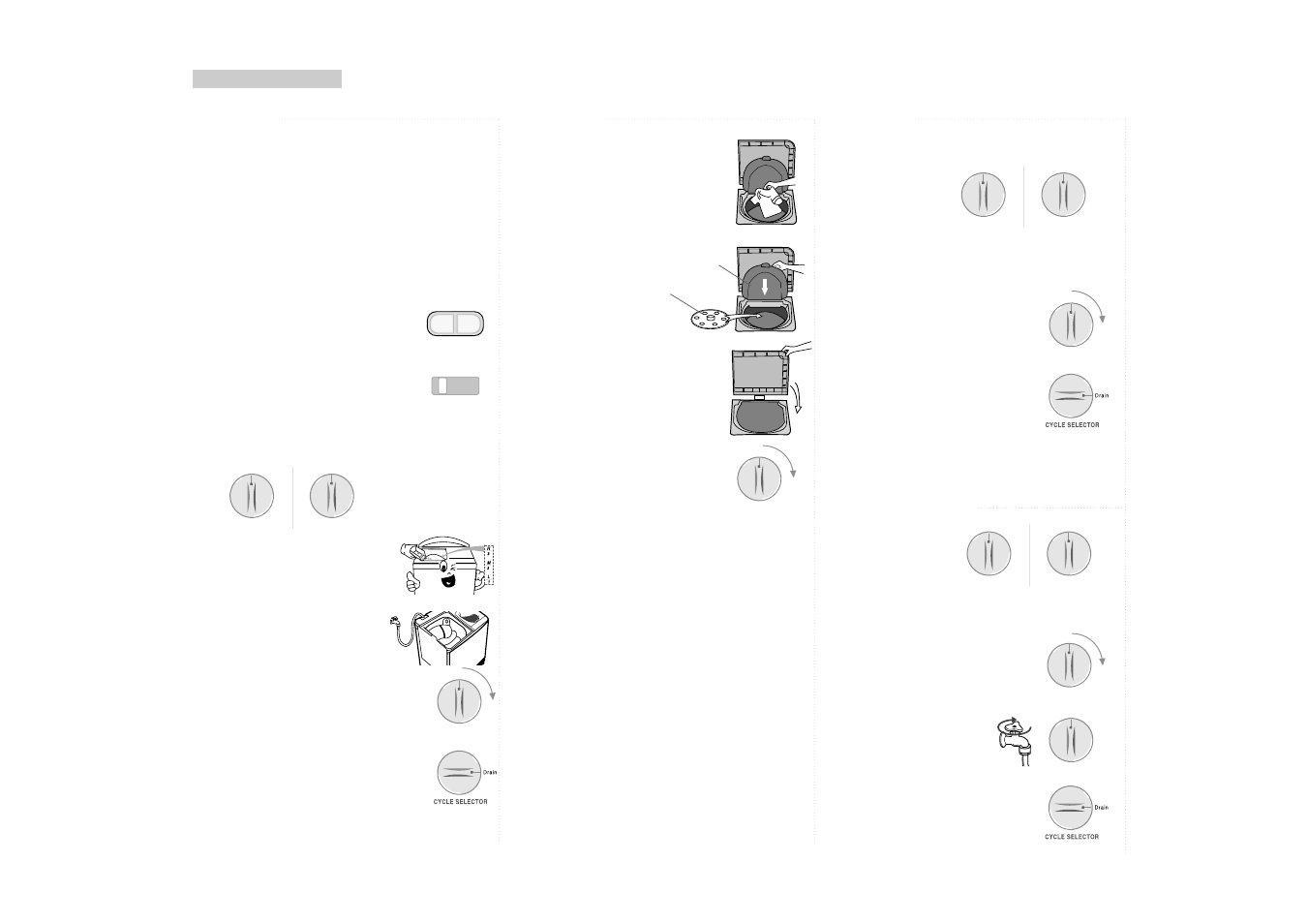 Washing procedure, To wash, Tospin dry | Torinsing, Over flow rinse, To spin dry, To rinsing, Overflow rinse | Samsung SW-T65A1(P) User Manual | Page 4 / 7