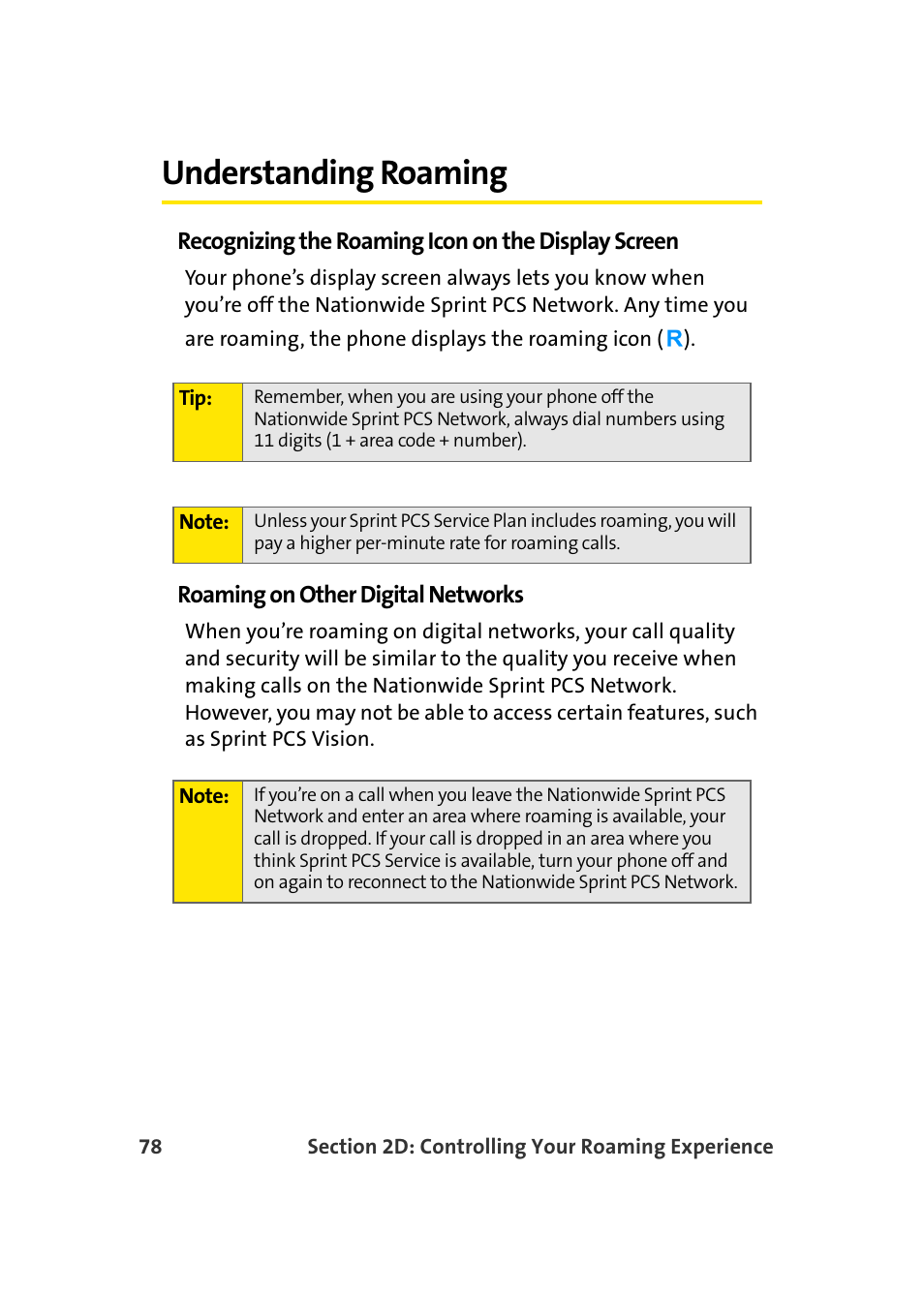 Understanding roaming | Samsung MM-A940 User Manual | Page 104 / 287