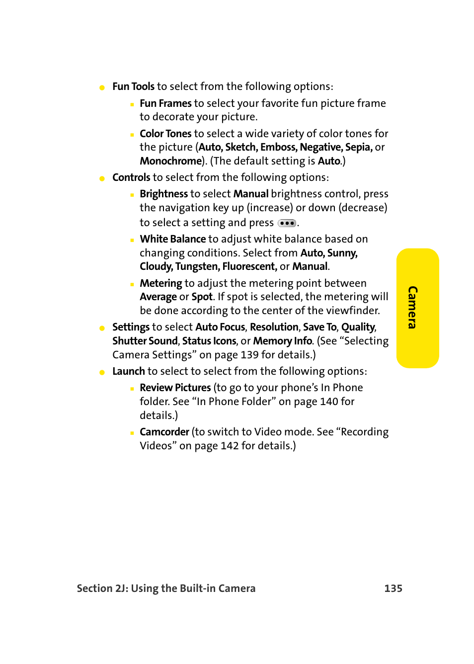 Ca m e ra | Samsung MM-A940 User Manual | Page 161 / 287