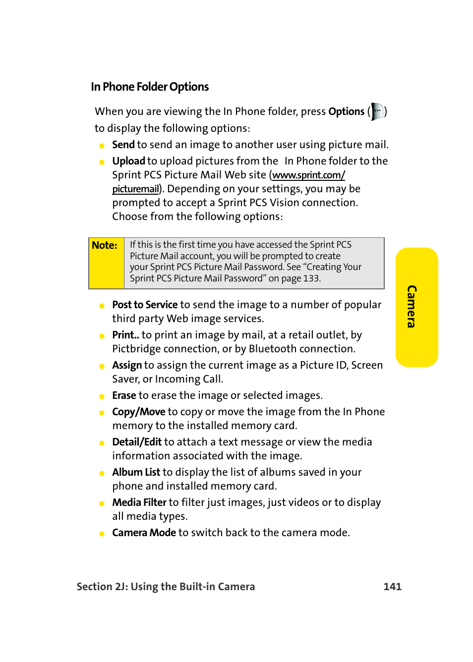 Ca m e ra | Samsung MM-A940 User Manual | Page 167 / 287