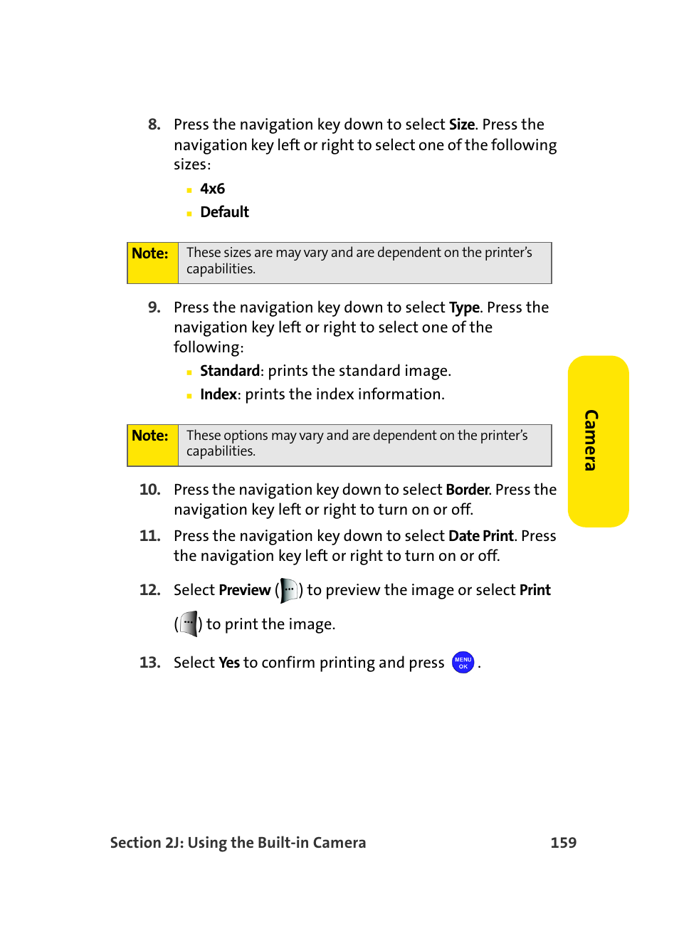 Ca m e ra | Samsung MM-A940 User Manual | Page 185 / 287