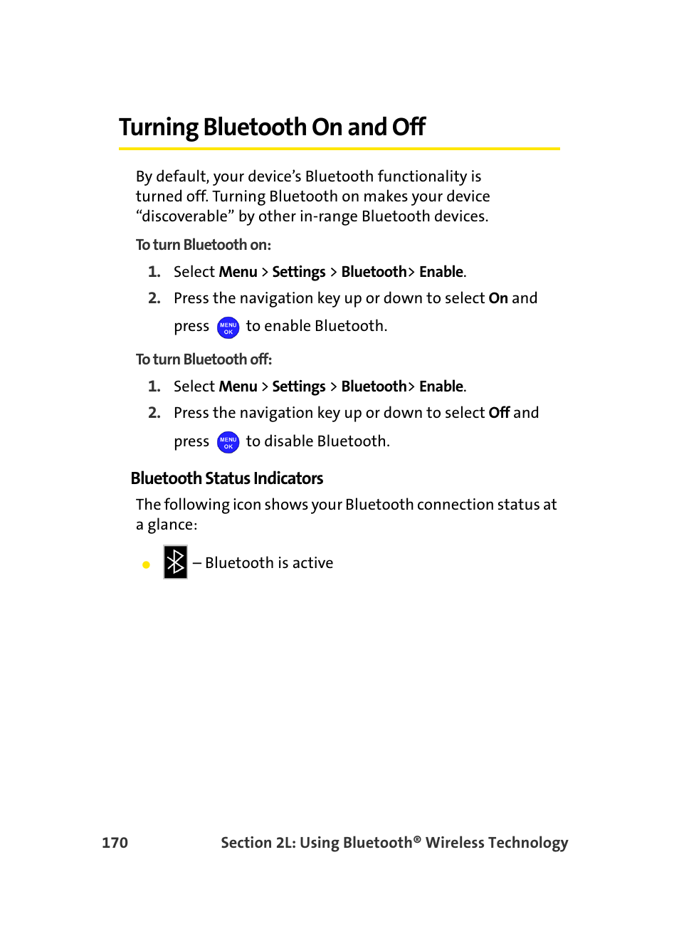 Turning bluetooth on and off | Samsung MM-A940 User Manual | Page 196 / 287