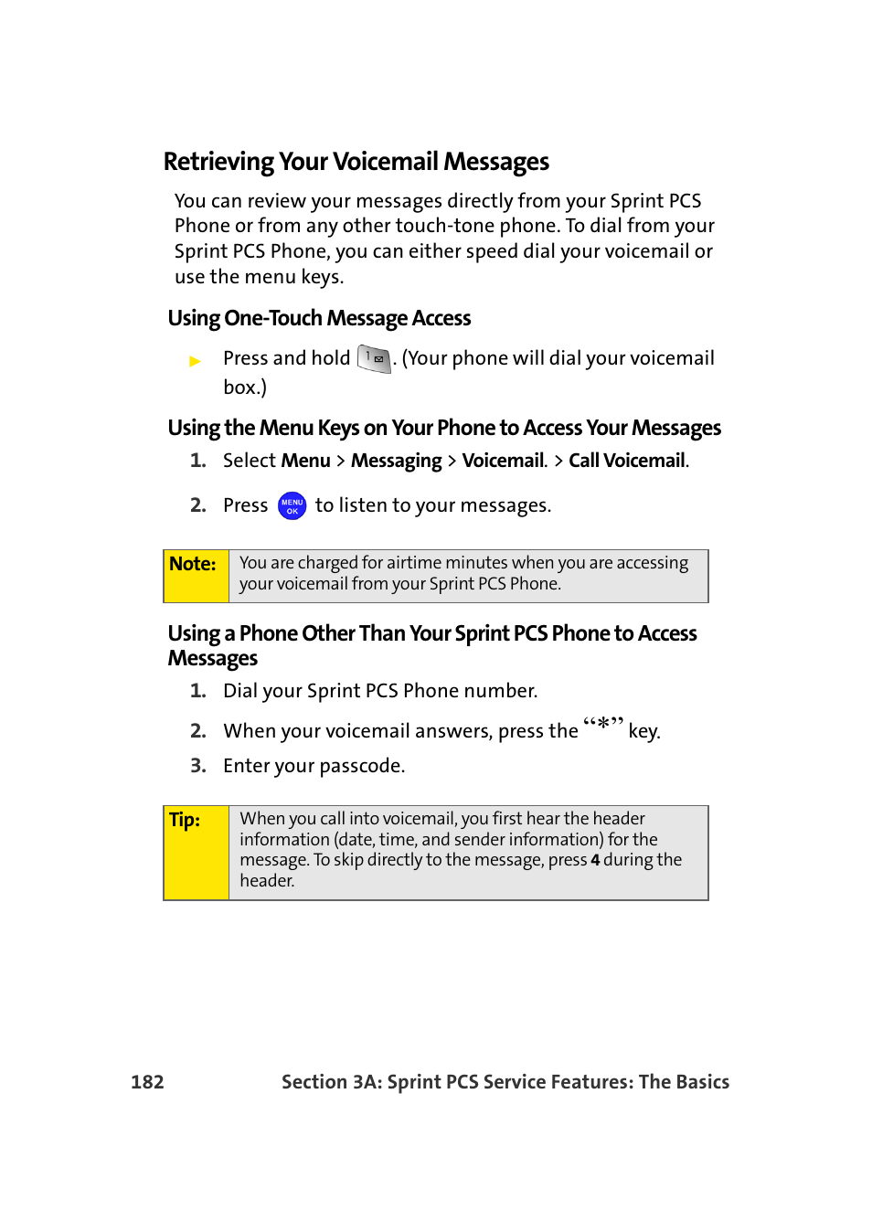 Retrieving your voicemail messages | Samsung MM-A940 User Manual | Page 208 / 287