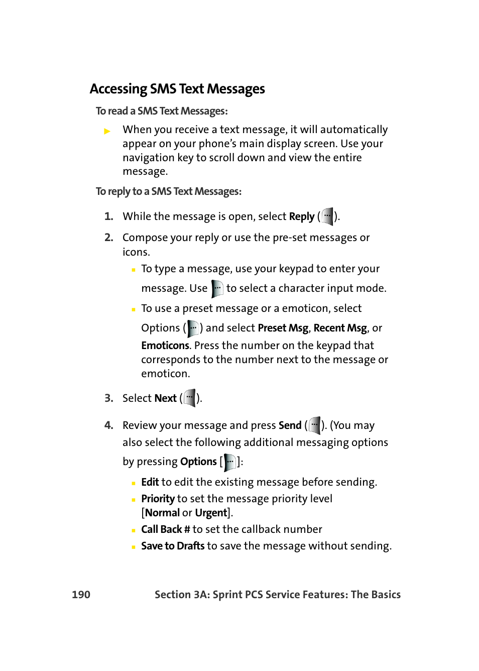 Accessing sms text messages | Samsung MM-A940 User Manual | Page 216 / 287