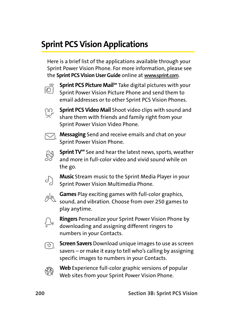 Sprint pcs vision applications | Samsung MM-A940 User Manual | Page 226 / 287