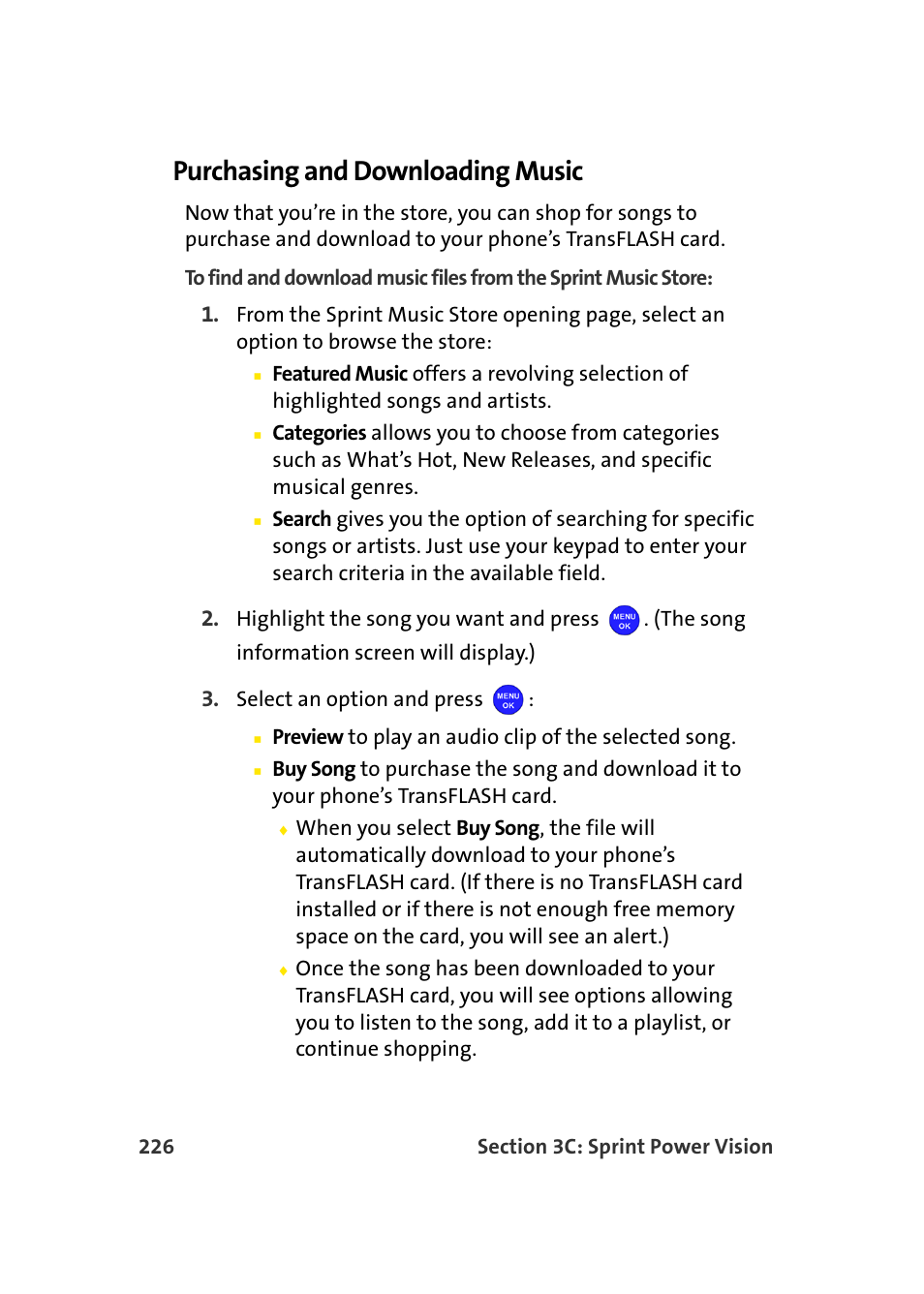 Purchasing and downloading music | Samsung MM-A940 User Manual | Page 252 / 287