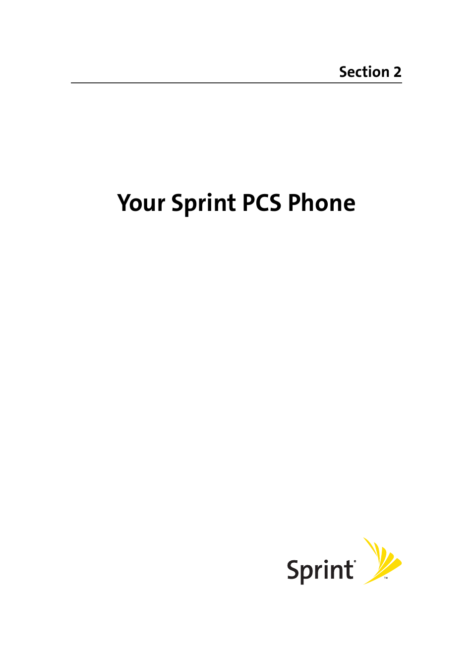 Your sprint pcs phone, Section 2: your sprint pcs phone | Samsung MM-A940 User Manual | Page 37 / 287