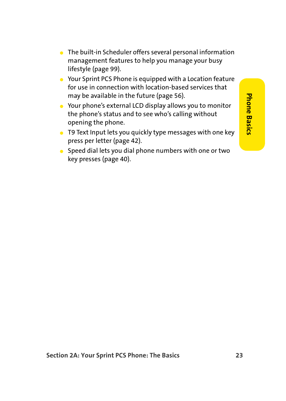 Phone basics | Samsung MM-A940 User Manual | Page 49 / 287