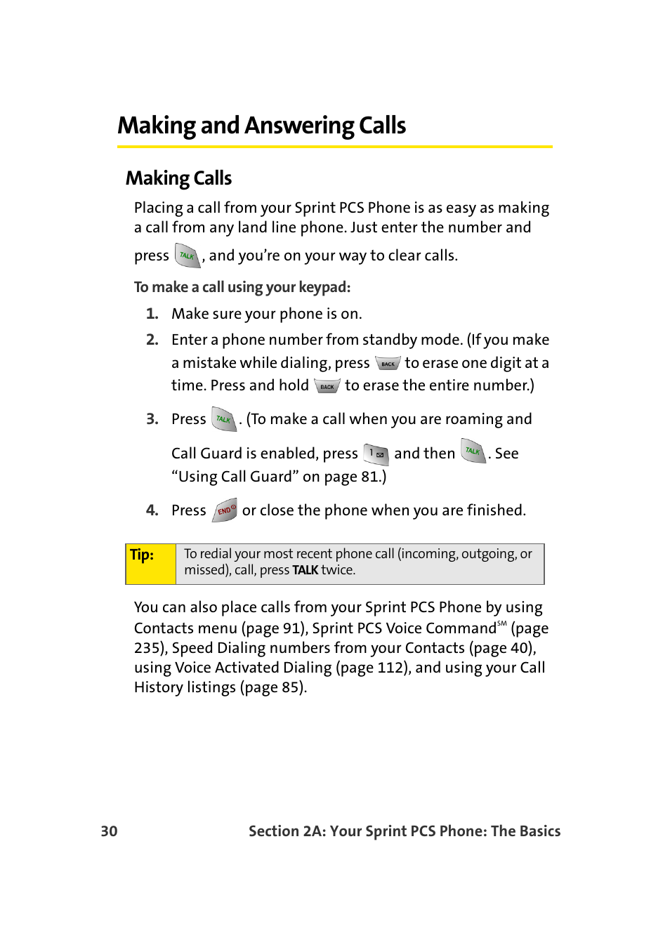 Making and answering calls, Making calls | Samsung MM-A940 User Manual | Page 56 / 287