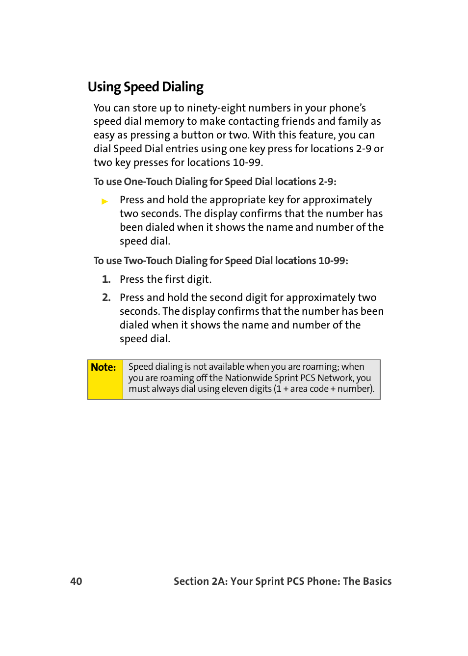 Using speed dialing | Samsung MM-A940 User Manual | Page 66 / 287