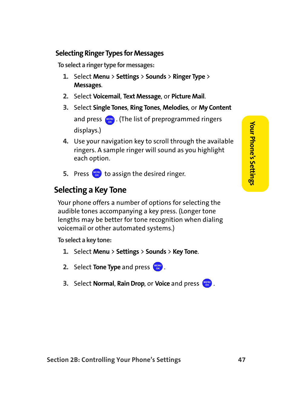 Selecting a key tone | Samsung MM-A940 User Manual | Page 73 / 287