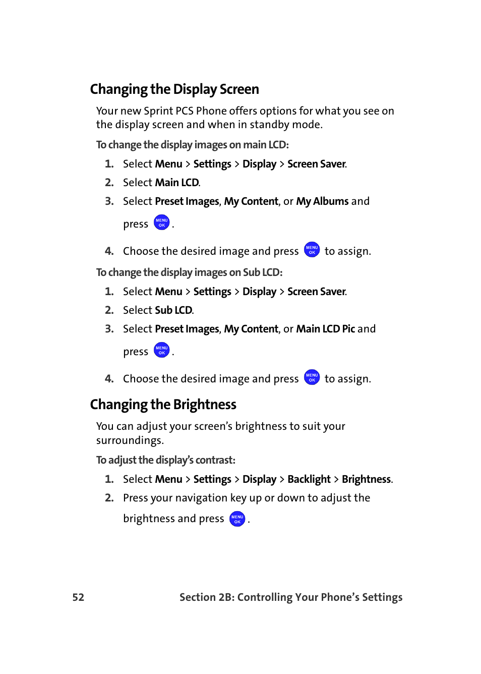 Changing the display screen, Changing the brightness | Samsung MM-A940 User Manual | Page 78 / 287