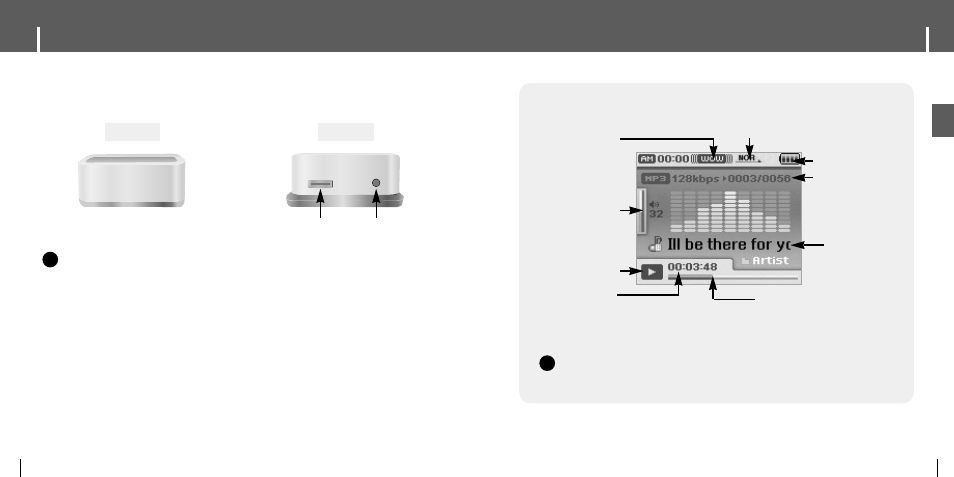 Display, Location of controls, Idocking cradle | Samsung YH-J70 User Manual | Page 7 / 45