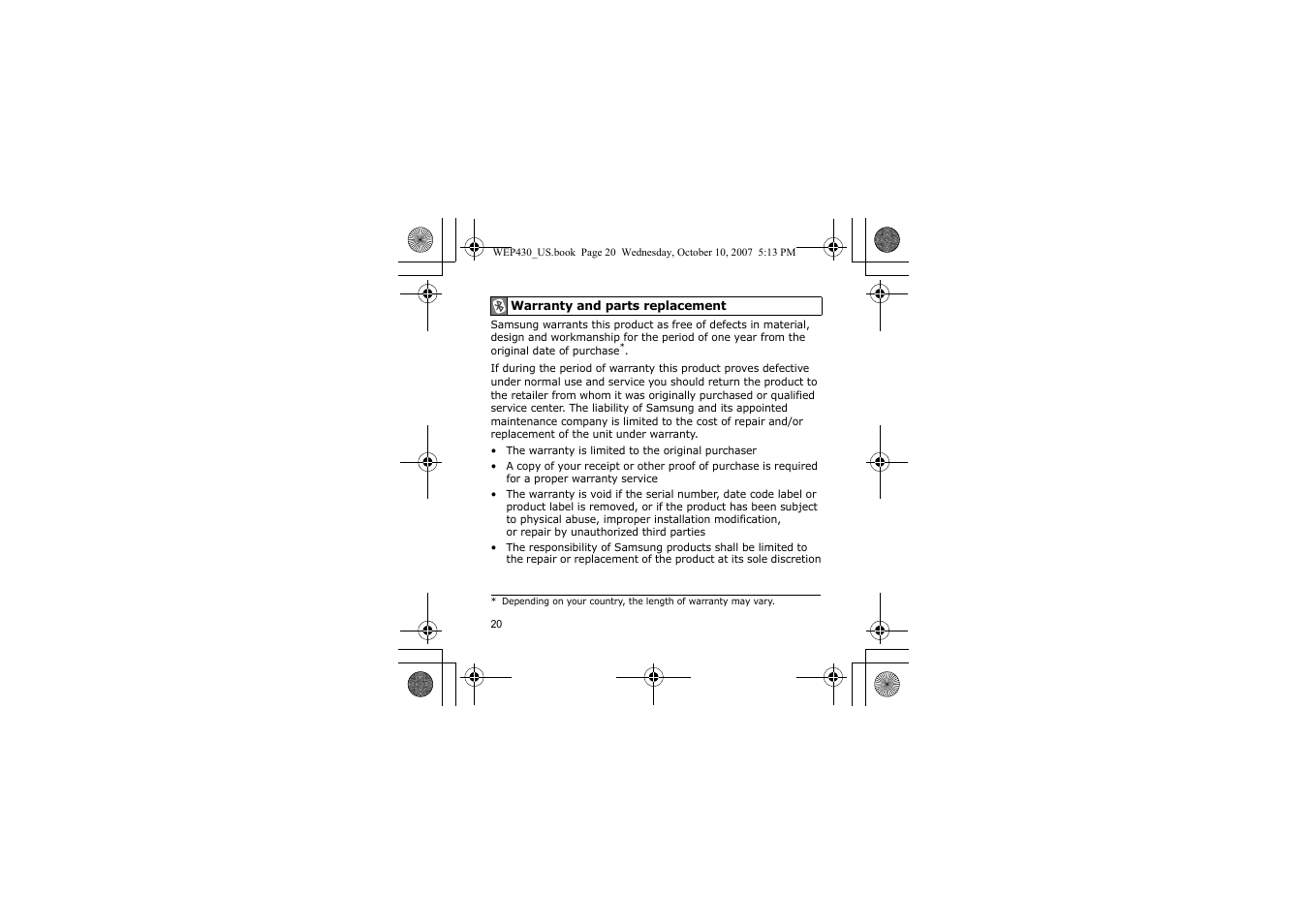Samsung WEP430 User Manual | Page 23 / 96