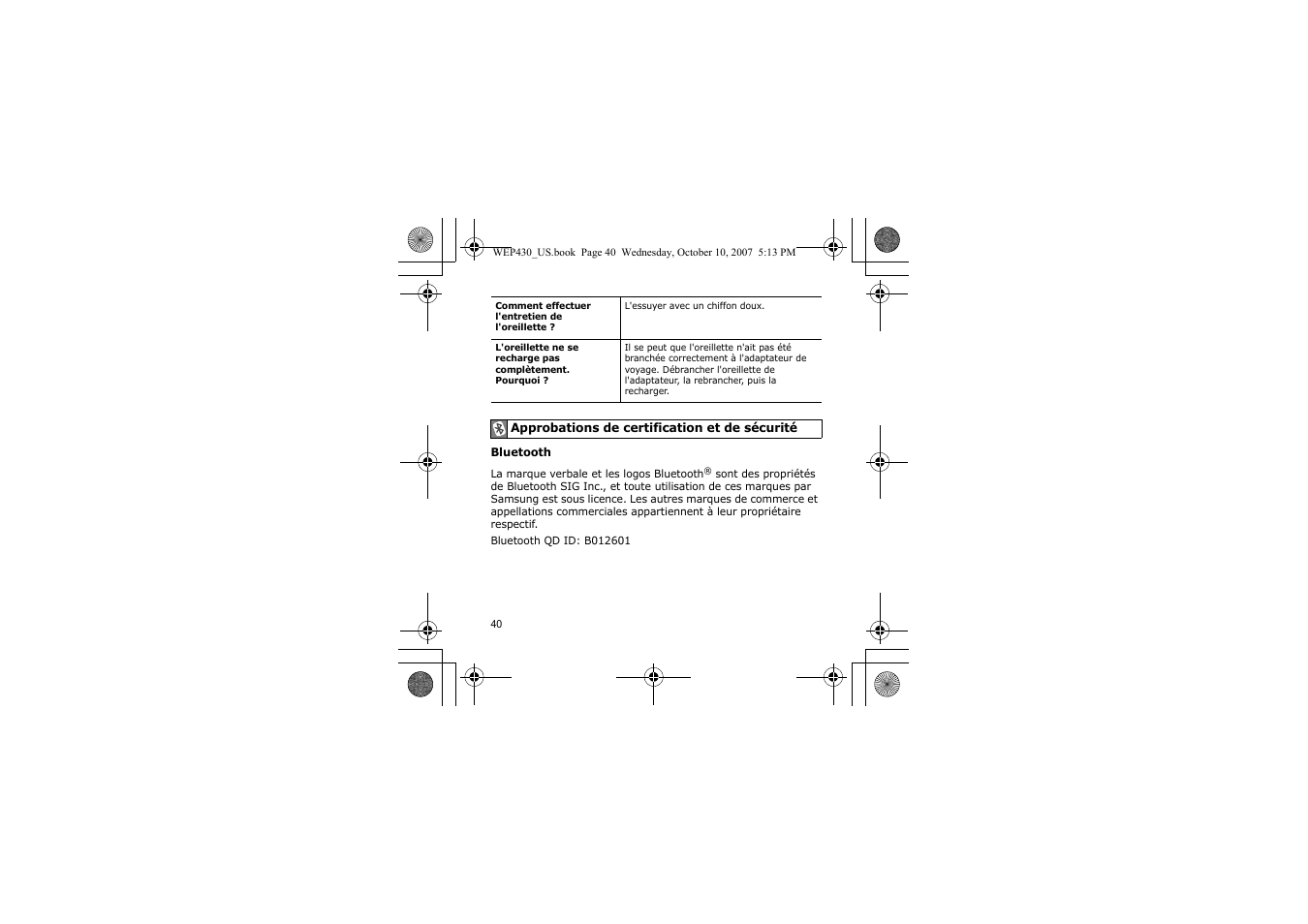 Samsung WEP430 User Manual | Page 43 / 96