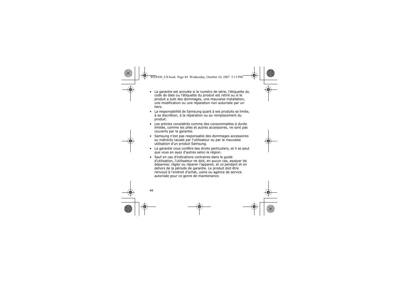 Samsung WEP430 User Manual | Page 47 / 96