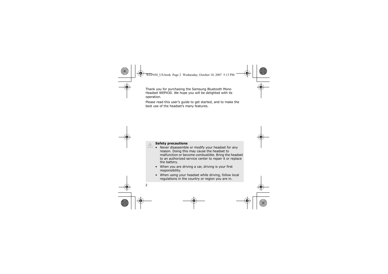 Samsung WEP430 User Manual | Page 5 / 96