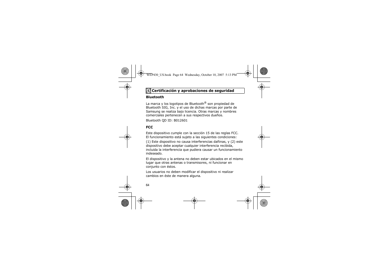 Samsung WEP430 User Manual | Page 67 / 96