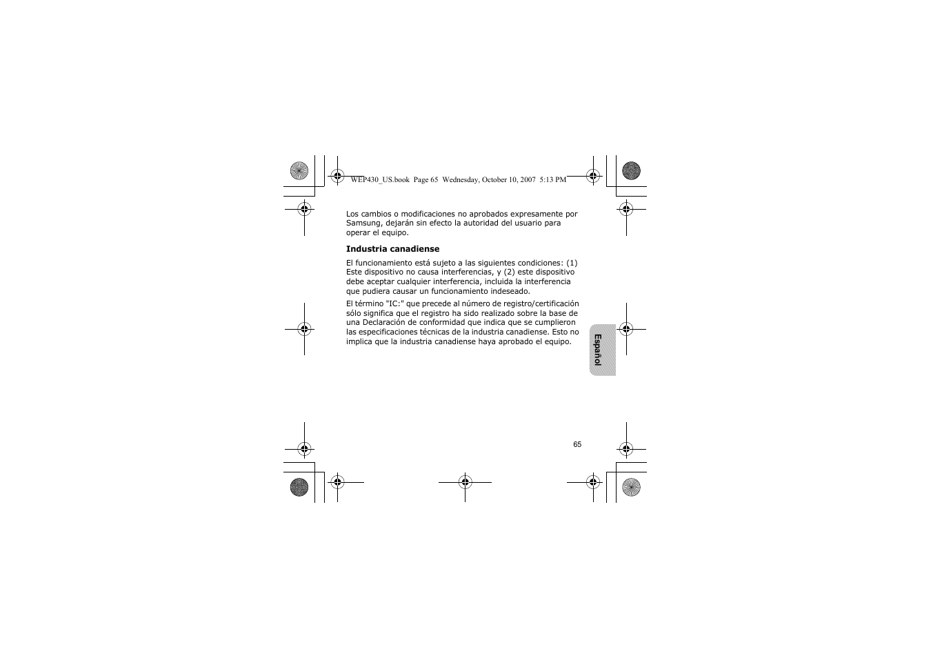 Samsung WEP430 User Manual | Page 68 / 96