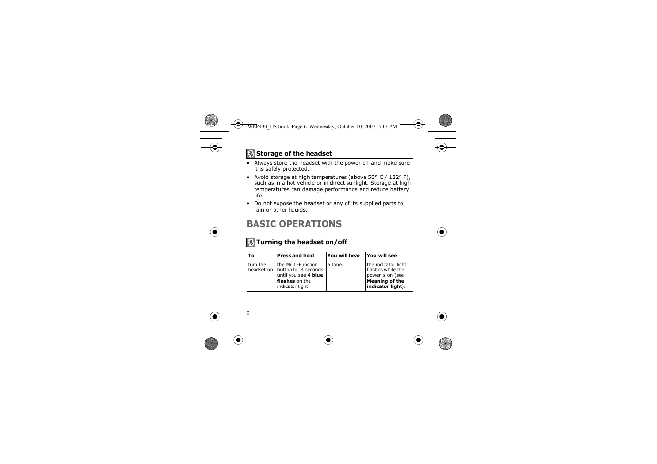 Basic operations | Samsung WEP430 User Manual | Page 9 / 96