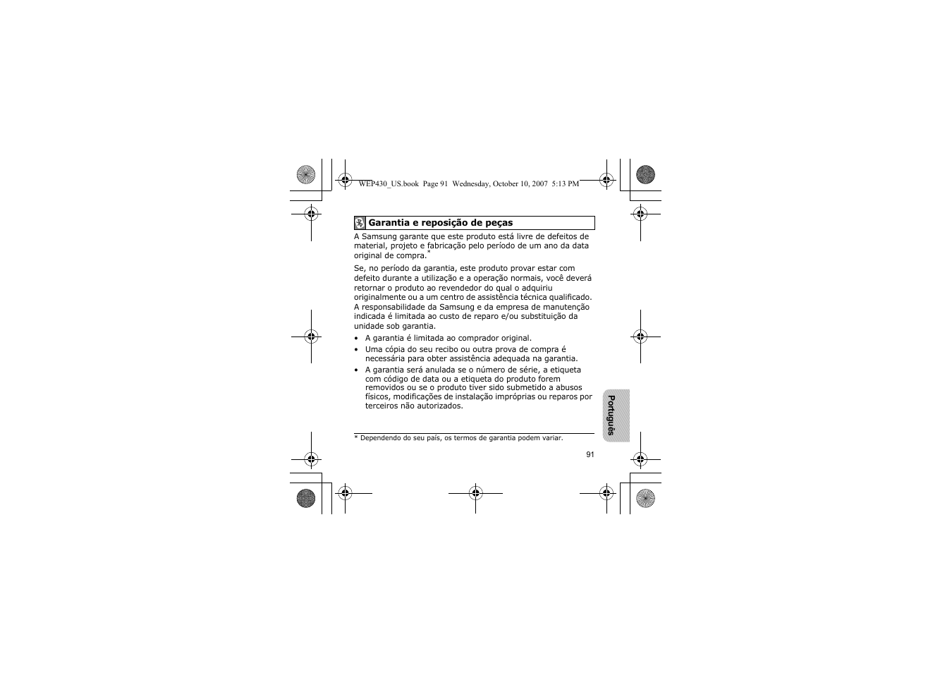 Samsung WEP430 User Manual | Page 94 / 96