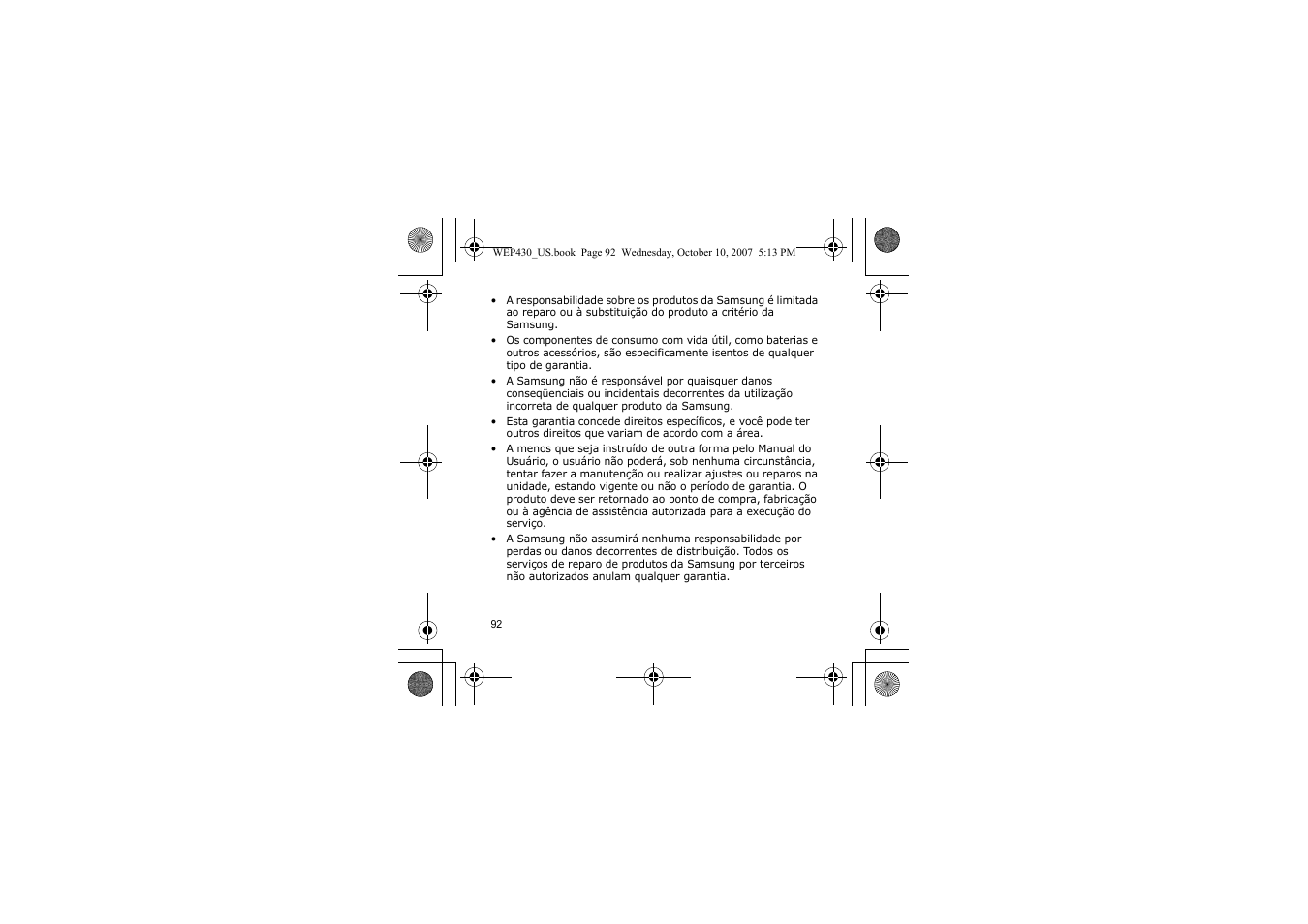 Samsung WEP430 User Manual | Page 95 / 96