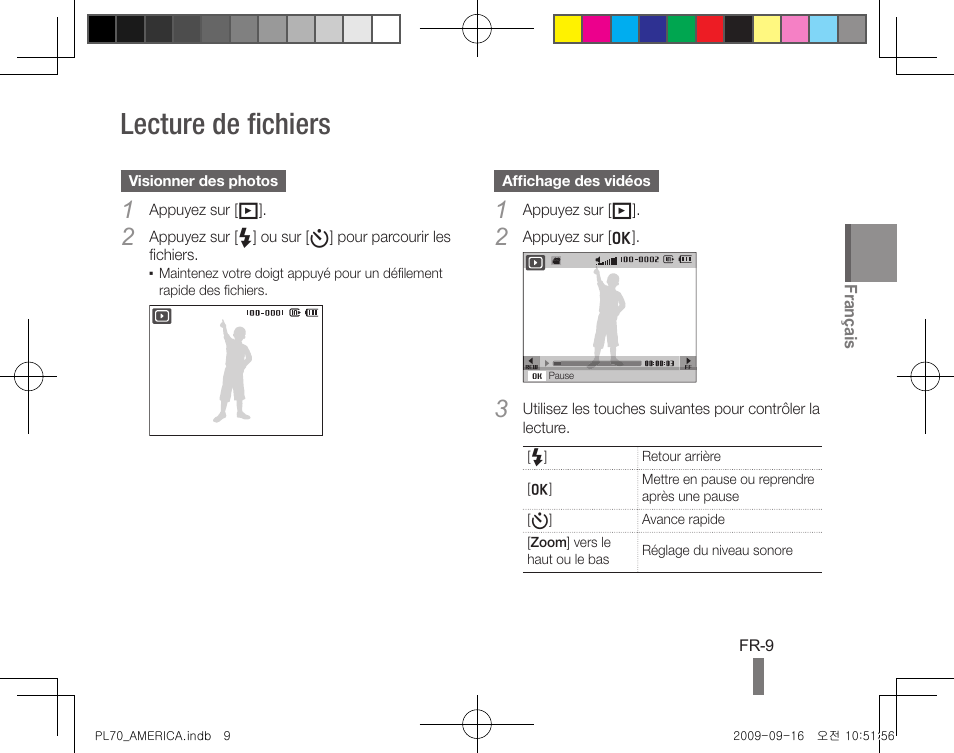 Lecture de fichiers | Samsung PL70 User Manual | Page 29 / 32