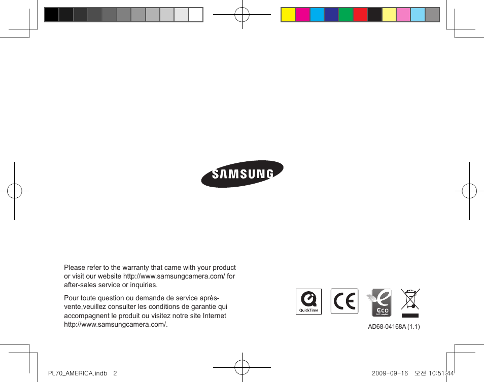 Samsung PL70 User Manual | Page 32 / 32