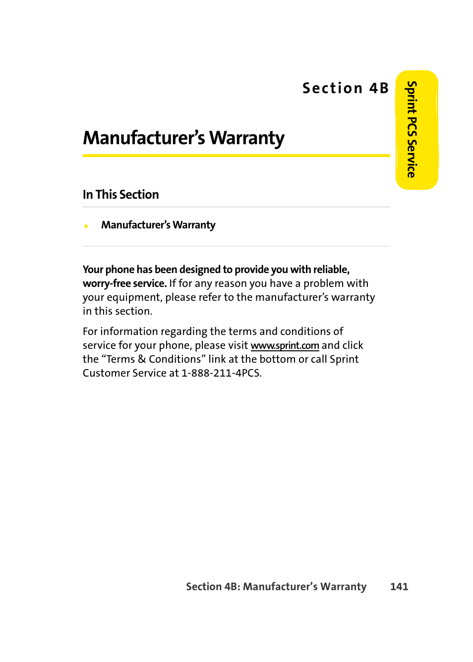 Manufacturer’s warranty, 4b. manufacturer’s warranty | Samsung A420 User Manual | Page 157 / 164