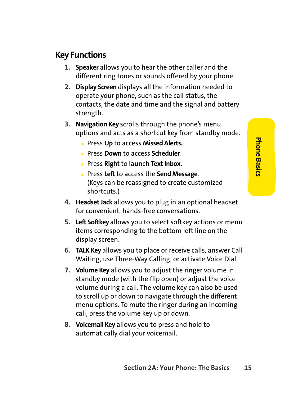 Key functions | Samsung A420 User Manual | Page 31 / 164