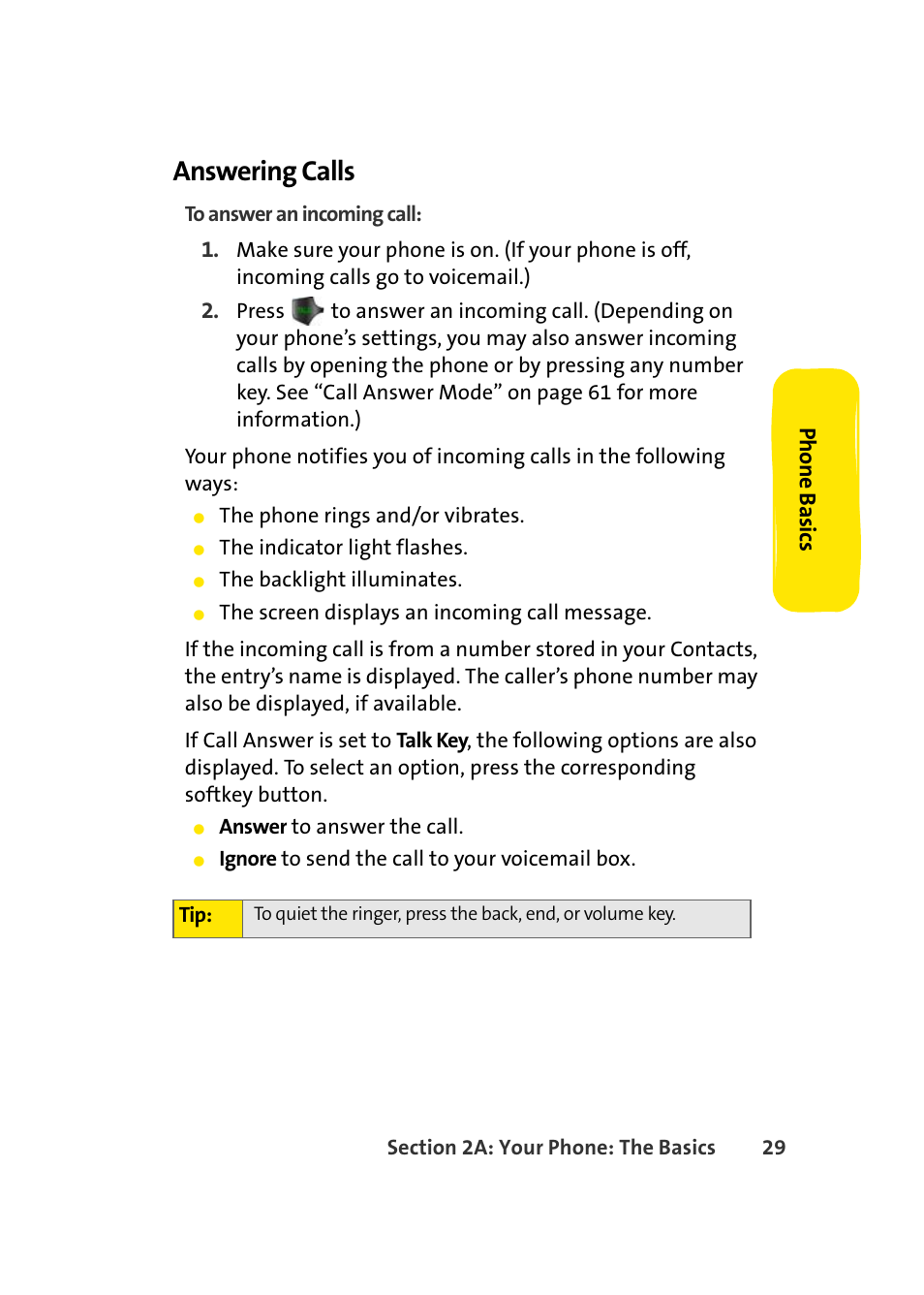 Answering calls | Samsung A420 User Manual | Page 45 / 164