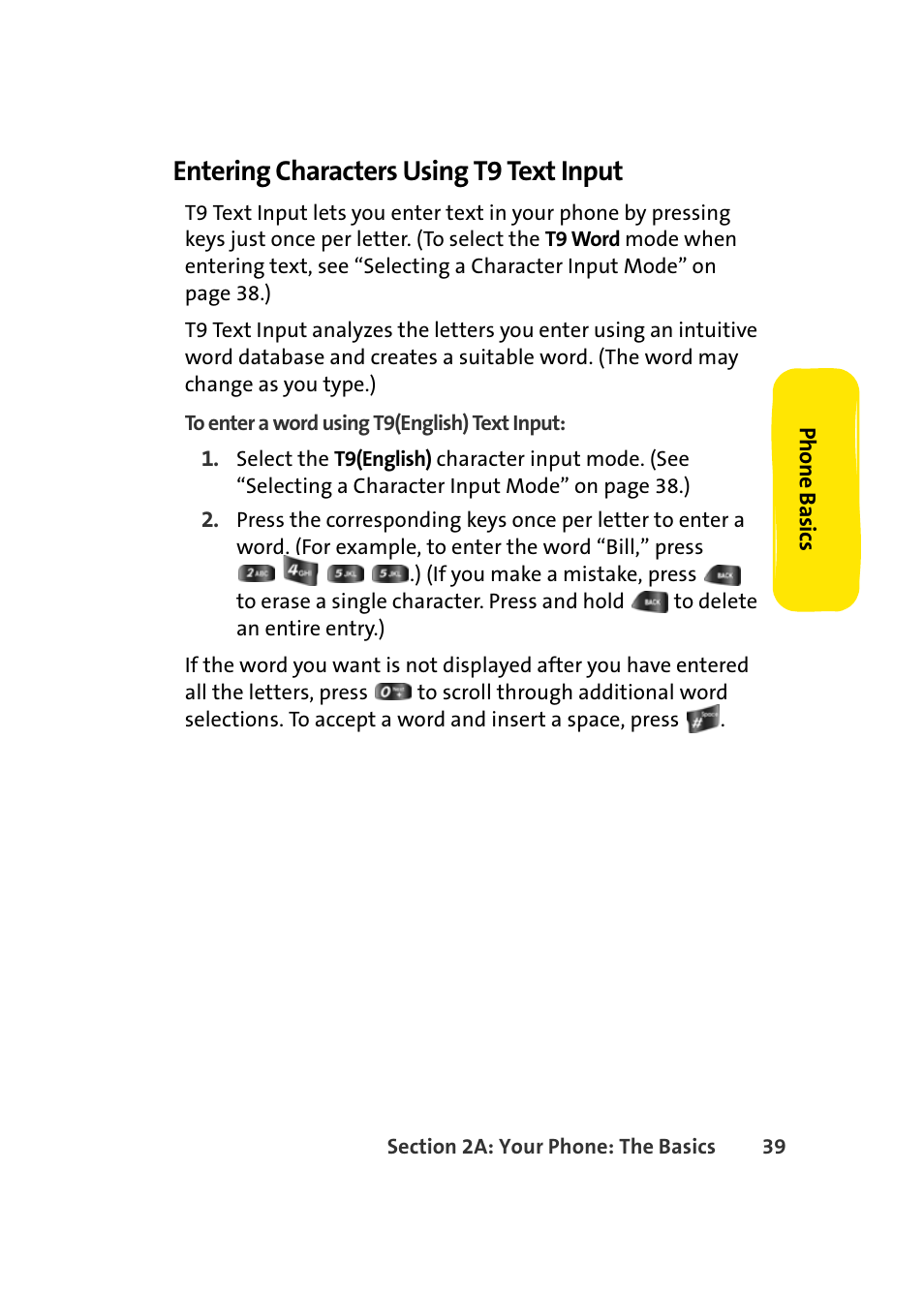 Entering characters using t9 text input | Samsung A420 User Manual | Page 55 / 164