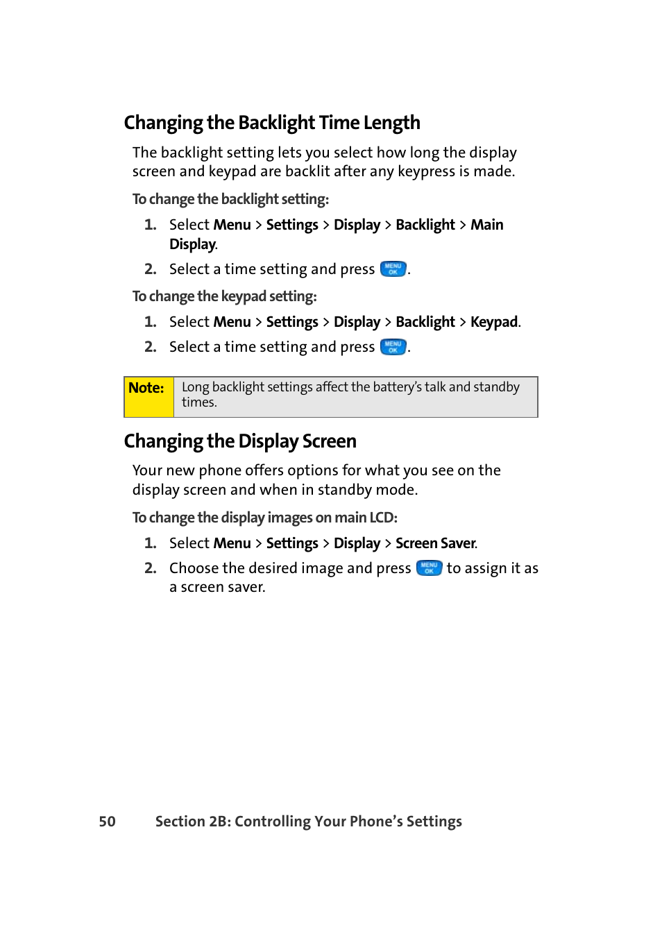 Changing the backlight time length, Changing the display screen | Samsung A420 User Manual | Page 66 / 164