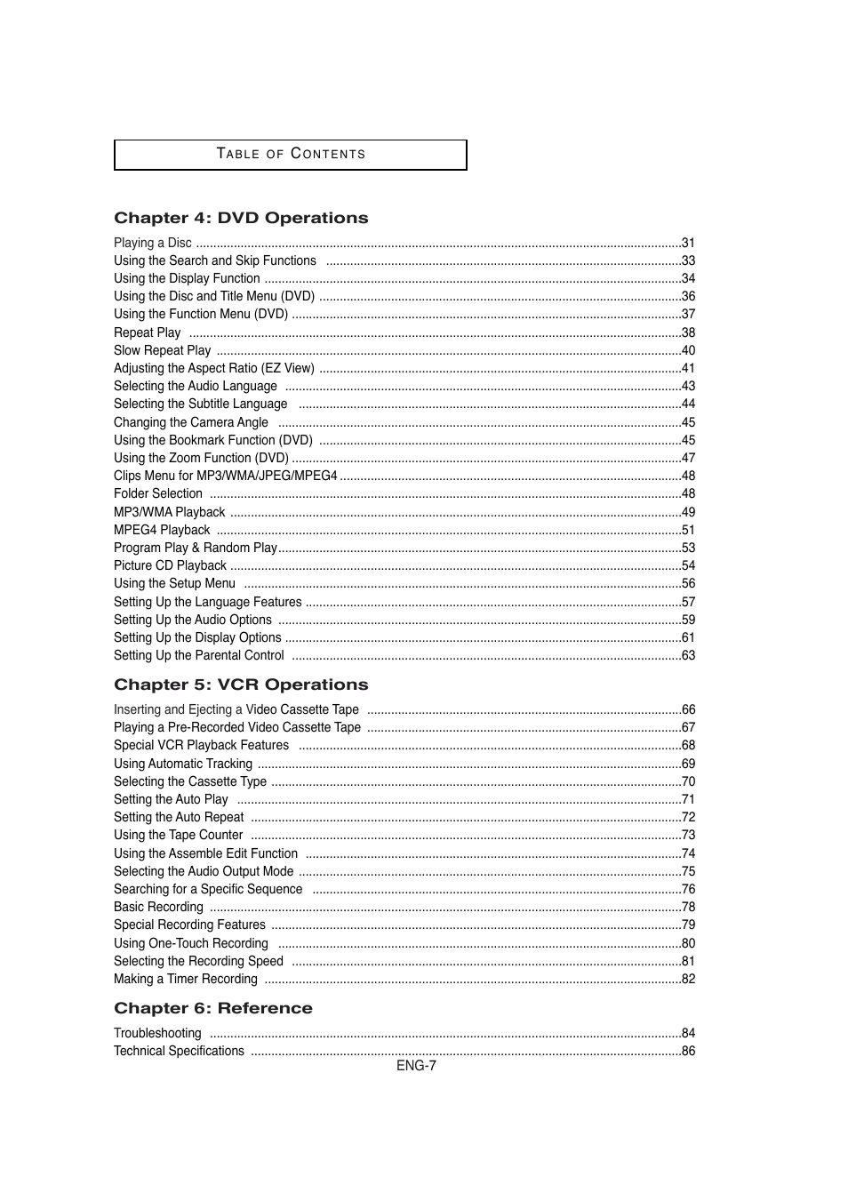 Samsung DVD-V5650 User Manual | Page 7 / 92