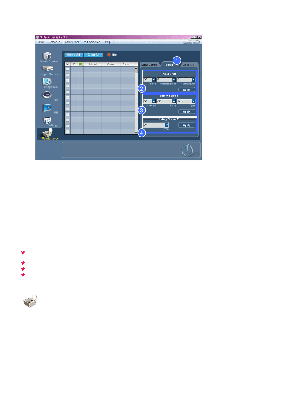 Maintenance video wall | Samsung SyncMaster 320MXn-2 User Manual | Page 56 / 111