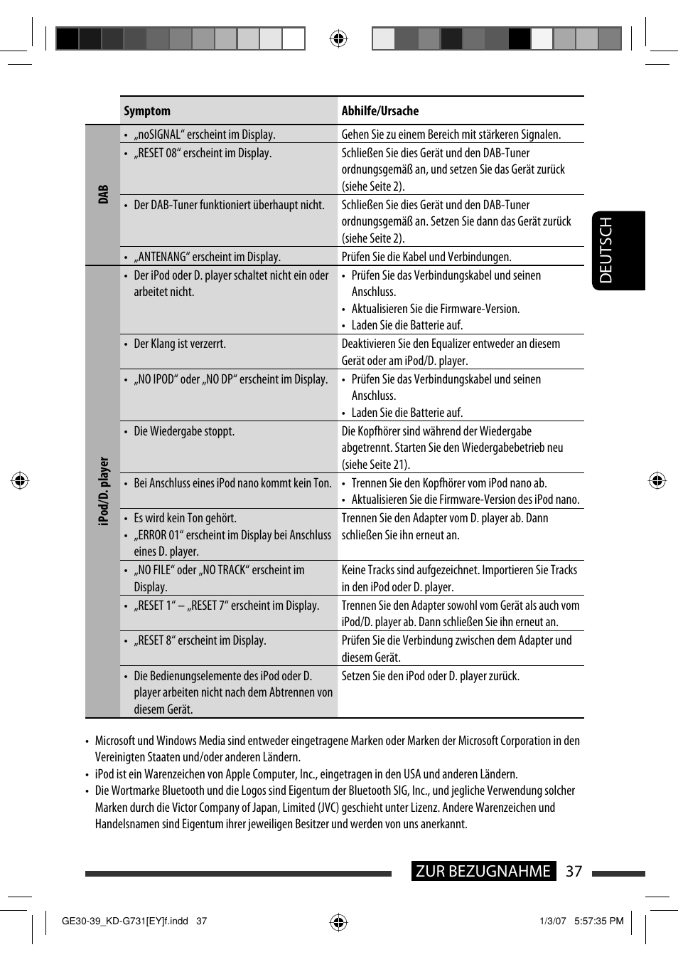 37 zur bezugnahme deutsch | JVC KD-G731 User Manual | Page 75 / 117