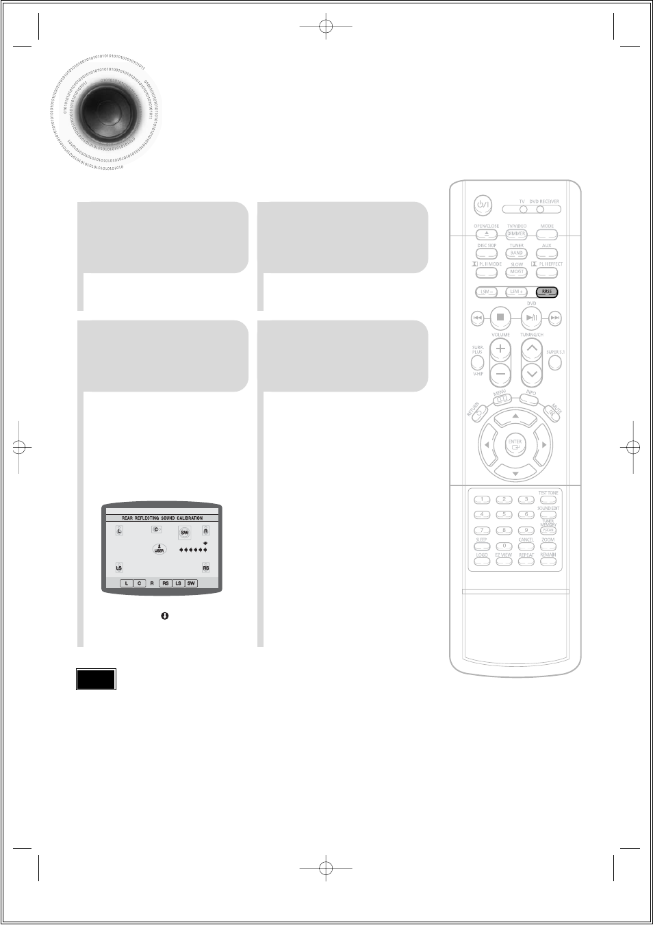 Setting the rrss(rear reflecting surround system), 63 setting the rrss, Rear reflecting surround system) | Samsung HT-DS660T User Manual | Page 64 / 82