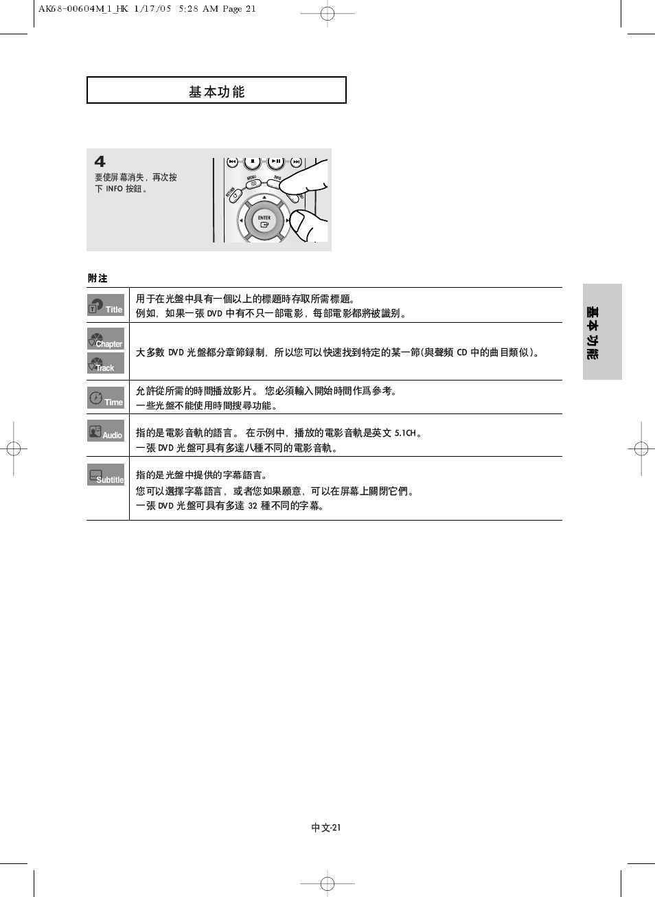 Samsung DVD-P250K User Manual | Page 21 / 120