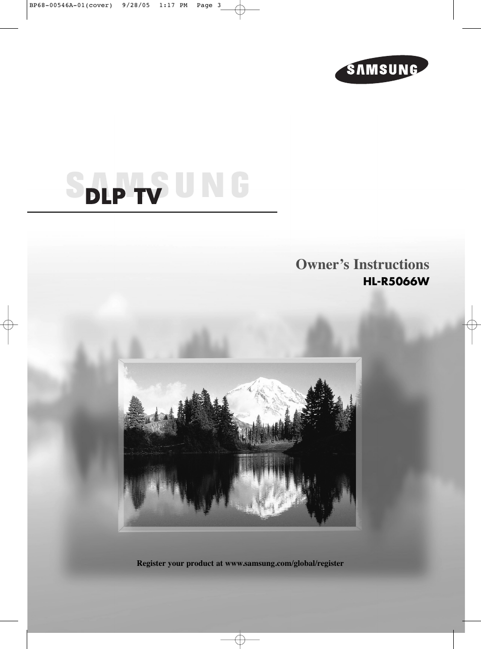 Samsung HL-R5066W User Manual | 112 pages