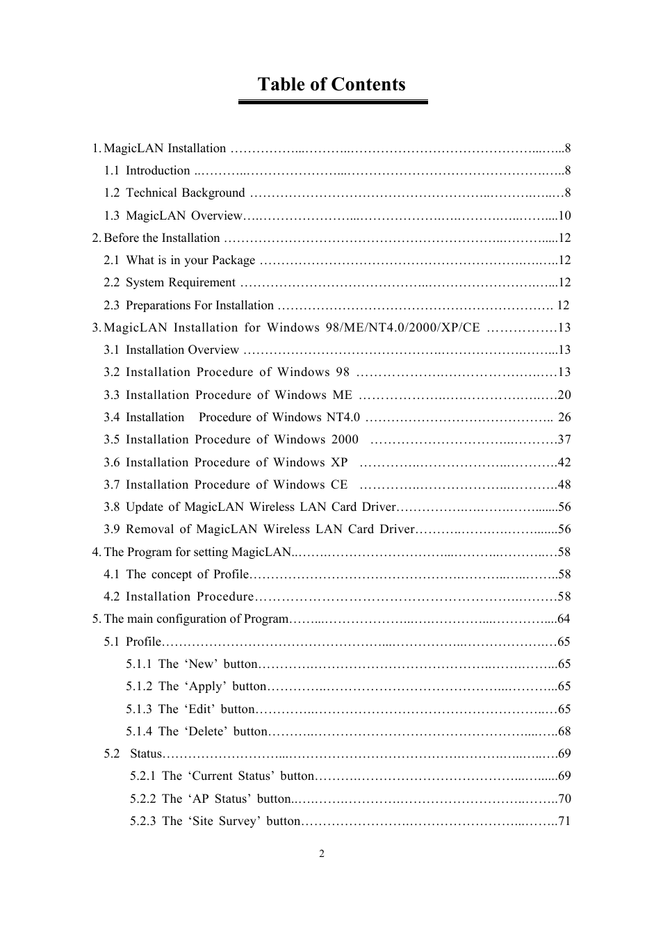 Samsung SWL-2100N User Manual | Page 2 / 75