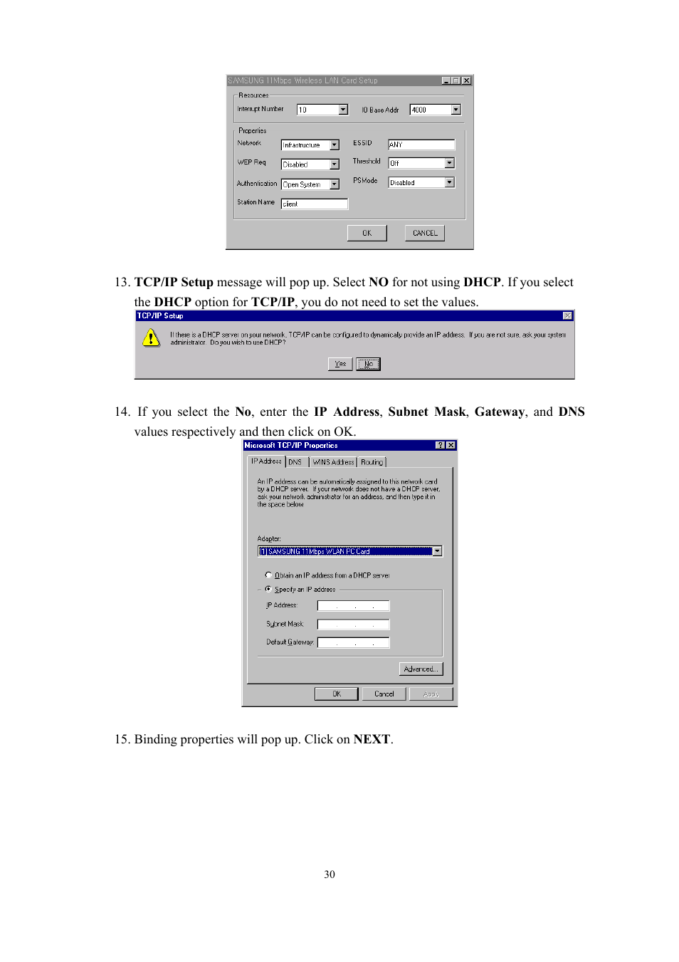 Samsung SWL-2100N User Manual | Page 30 / 75