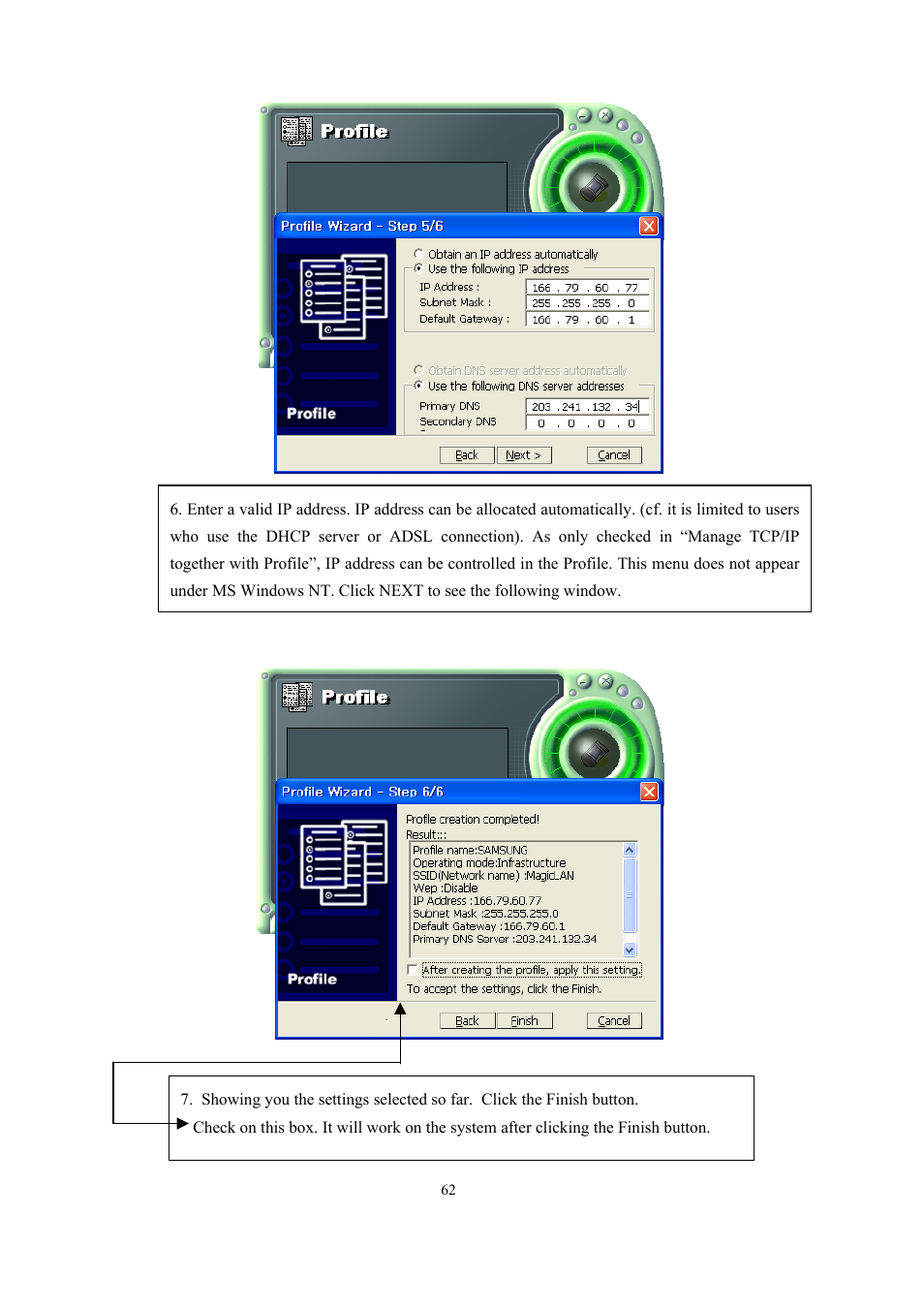 Samsung SWL-2100N User Manual | Page 62 / 75