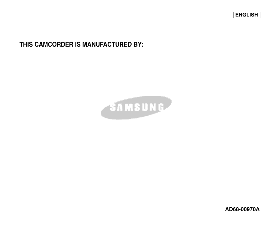 Samsung digital SC-D363 User Manual | Page 111 / 111