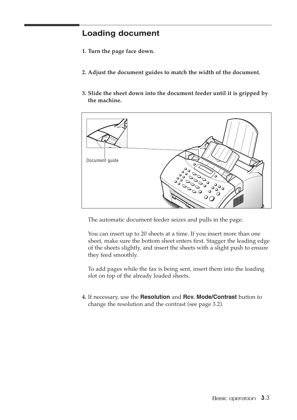 Loading document | Samsung SF-515 User Manual | Page 33 / 48