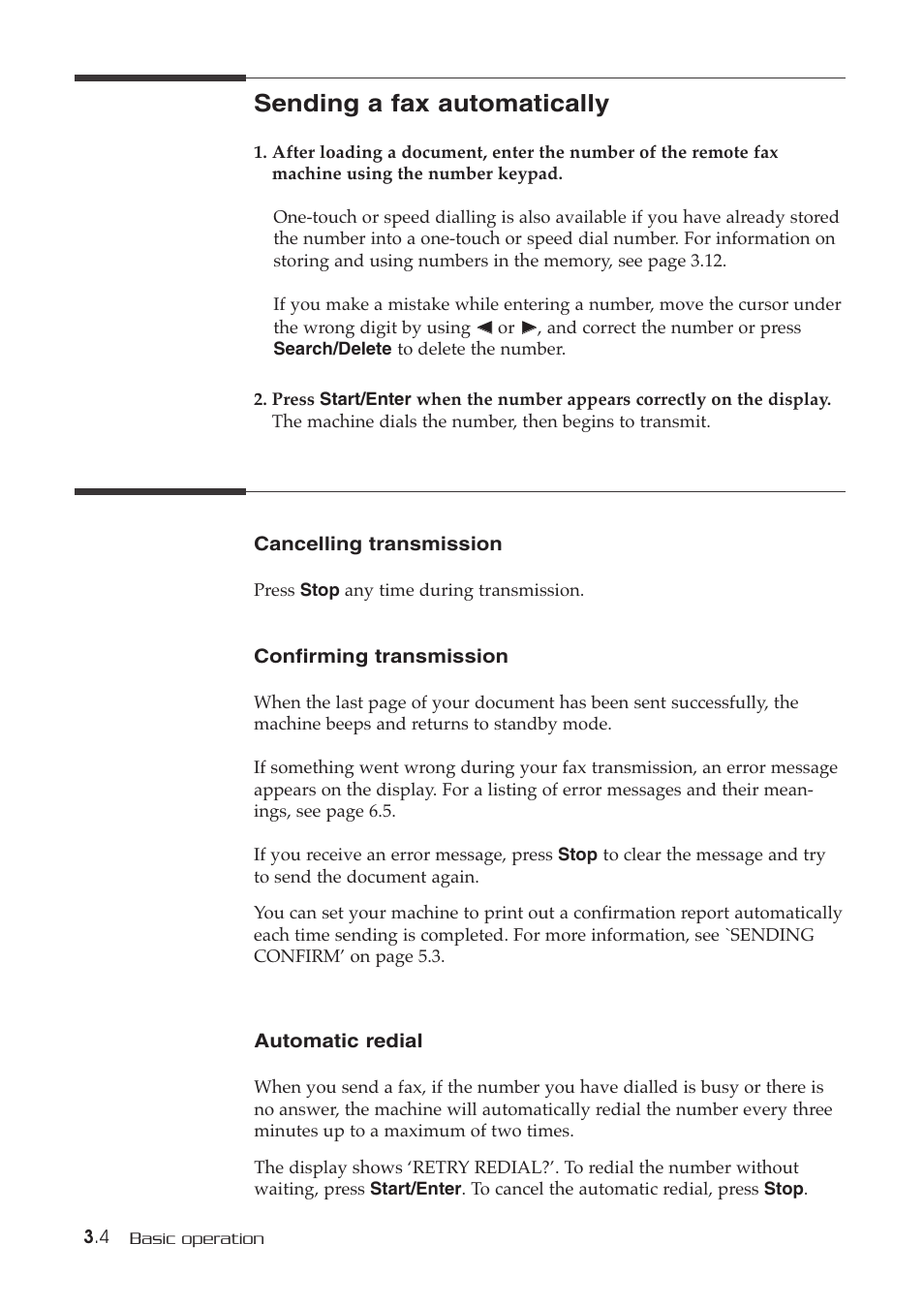 Sending a fax automatically | Samsung SF-515 User Manual | Page 34 / 48