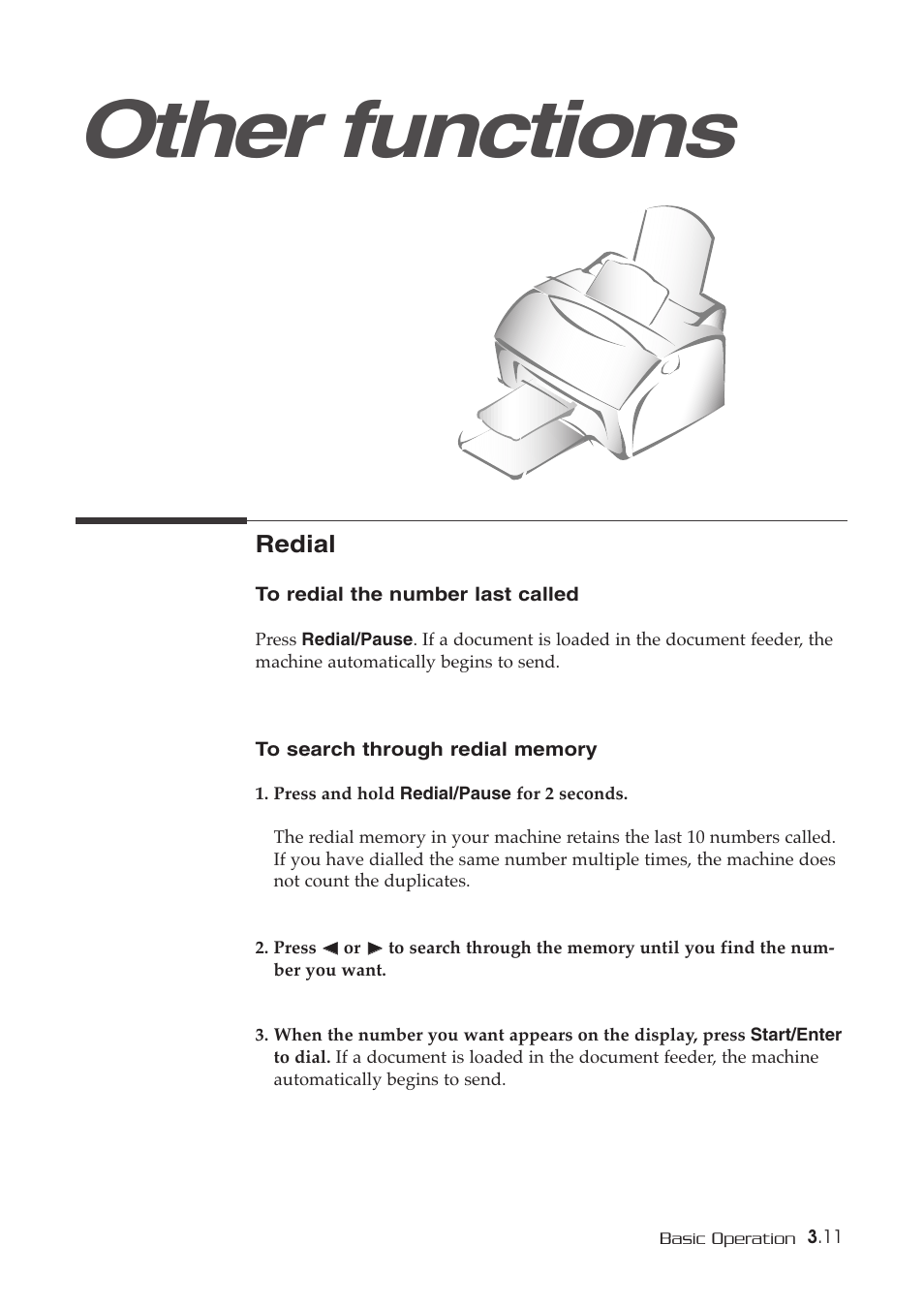 Other functions | Samsung SF-515 User Manual | Page 41 / 48