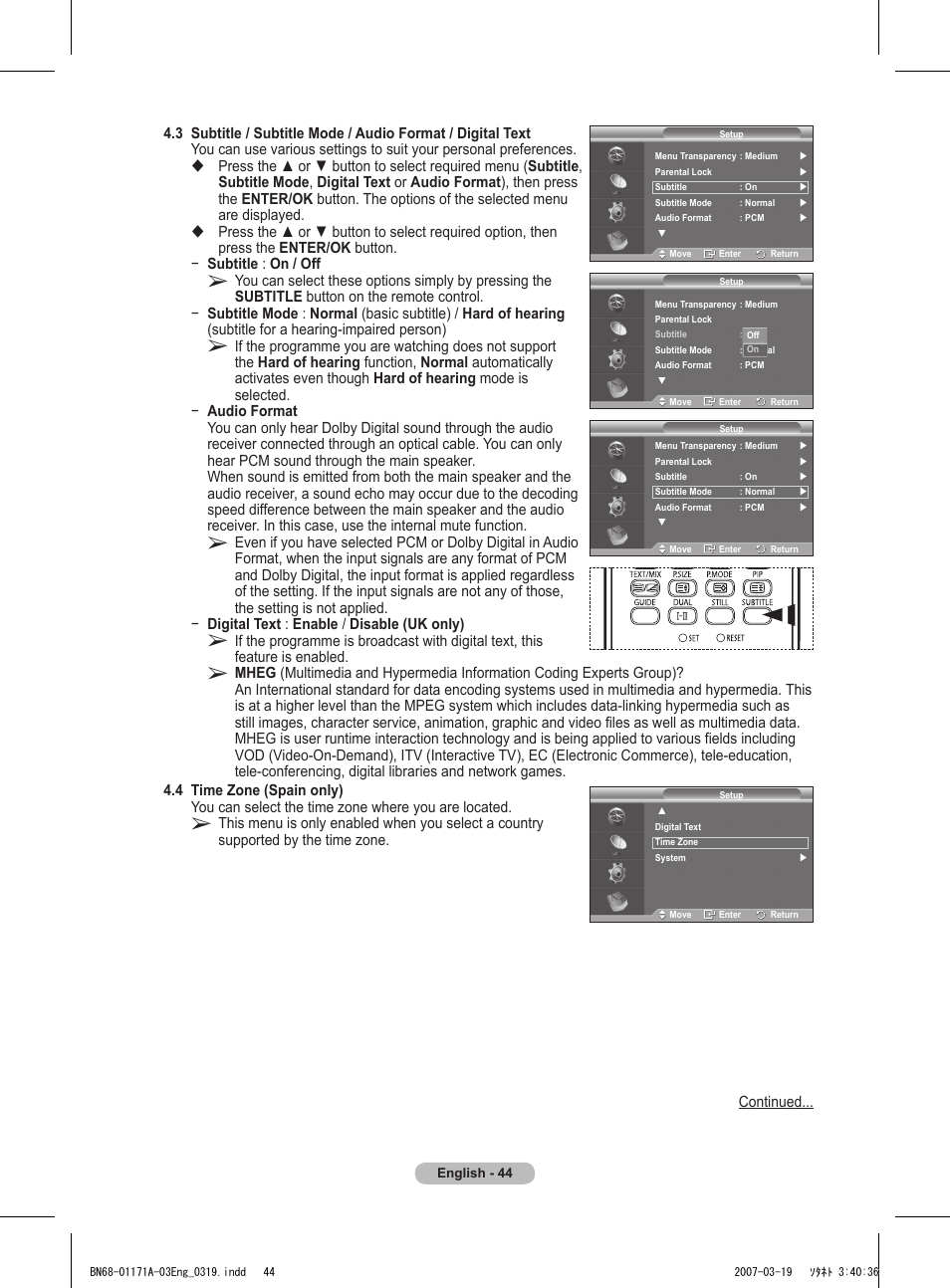 Samsung BN68-01171B-03 User Manual | Page 44 / 65